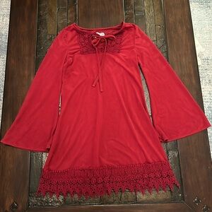 Girl’s Tween Diva Maroon Dress
